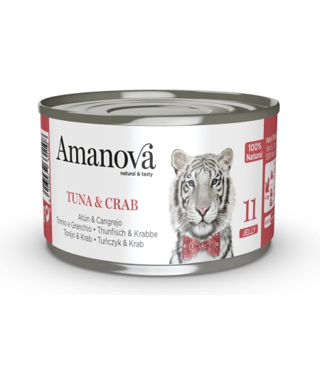 AMANOVA CAT TUNA & CRAB CANS IN JELLY