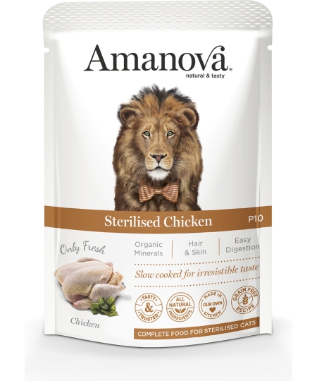 AMANOVA STERILISED CAT EXQUISITE CHICKEN POUCH