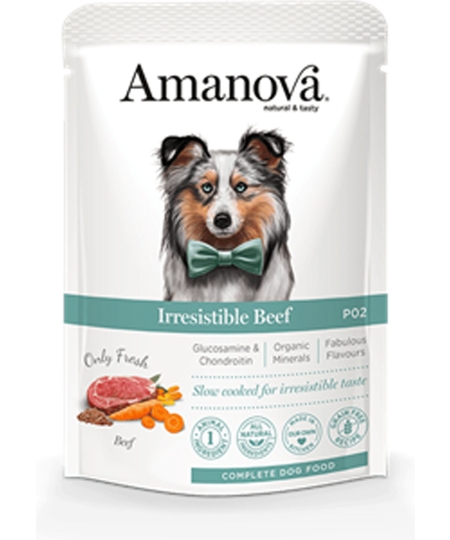 AMANOVA ADULT IRRESISTIBLE BEEF POUCH