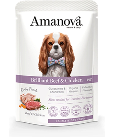 AMANOVA ADULT BEEF & CHICKEN POUCH