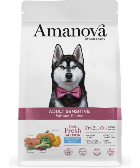 AMANOVA ADULT MEDIUM SENSITIVE SALMON DELUXE
