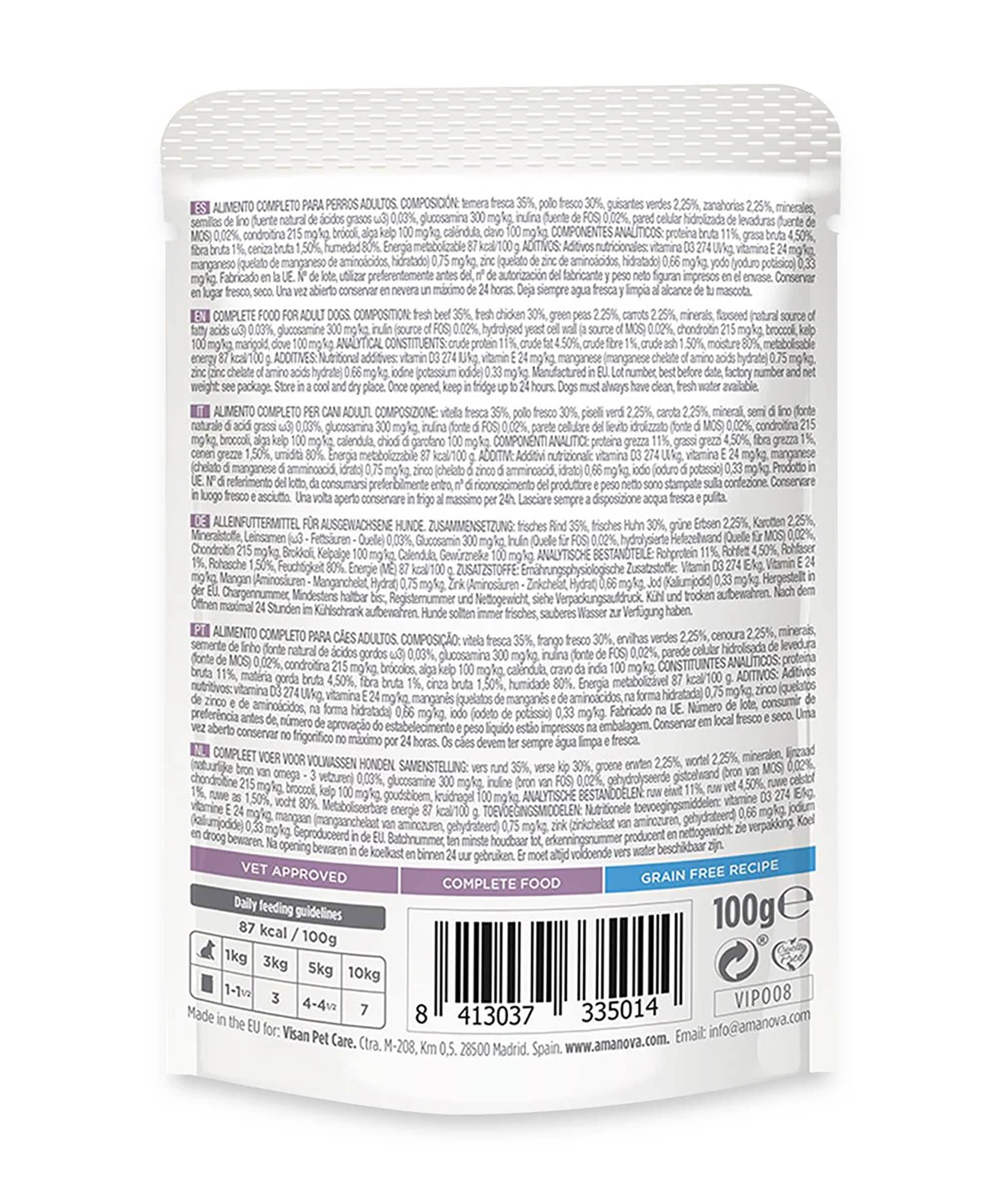 AMANOVA ADULT BEEF & CHICKEN POUCH-min