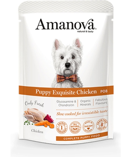 AMANOVA PUPPY EXQUISITE CHICKEN POUCH